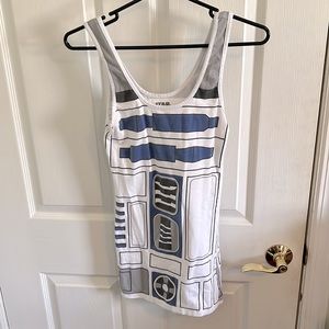 R2D2 Star Wars mini dress Sz M (fits small) Cotton